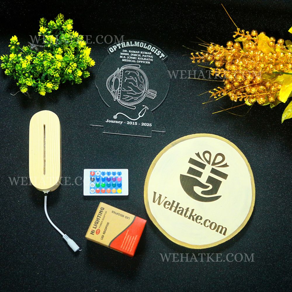 Customized 3D illusion Lamp For Ophthalmologist (Eye Doctor)