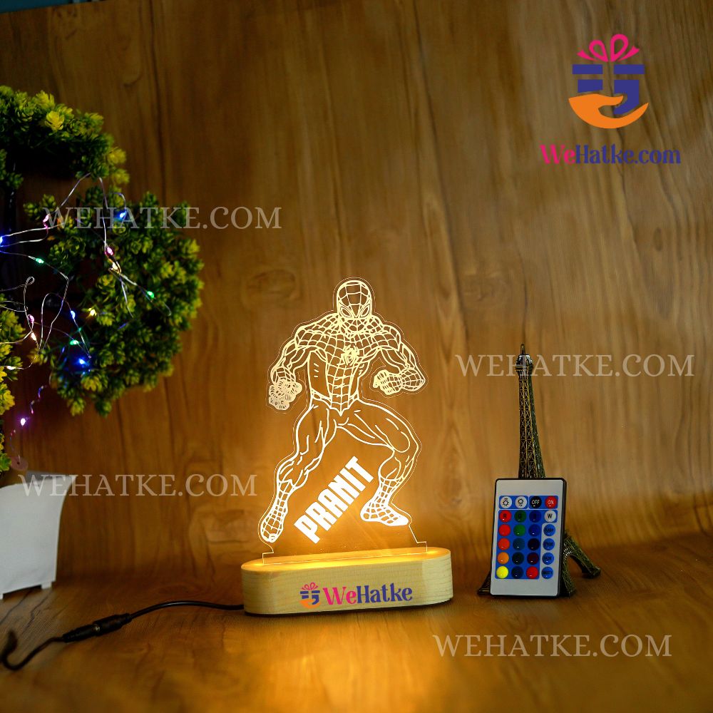 Customized Spider man LED lamp for kids