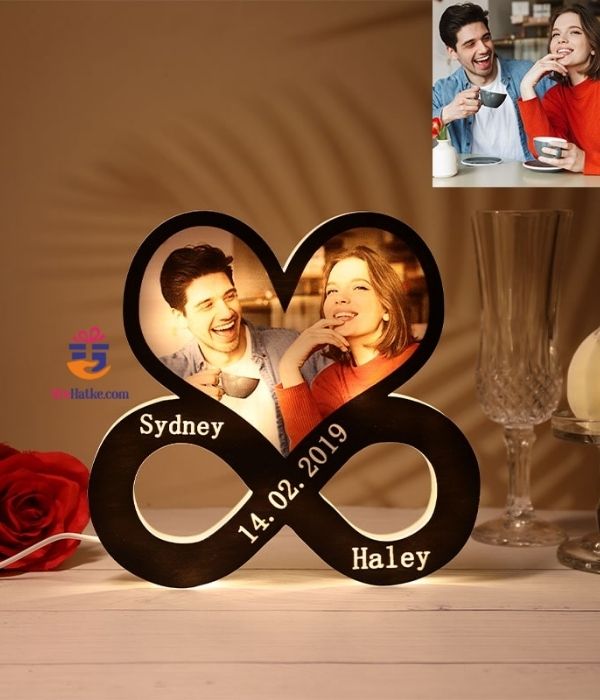 Customized Infinity Love with Heart Photo