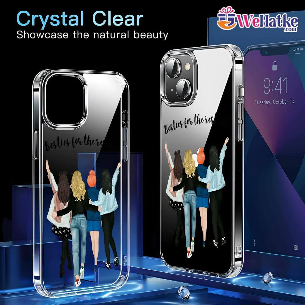 Customized Back Case four Girl Besties