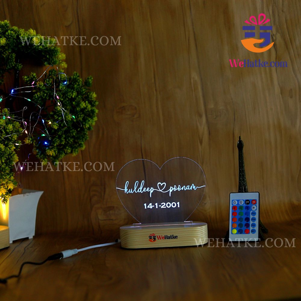 Customized 3D Illusion Lamp With Name