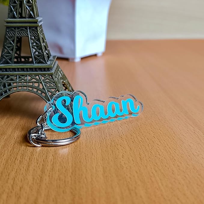 Acrylic name cutting keychain with your name