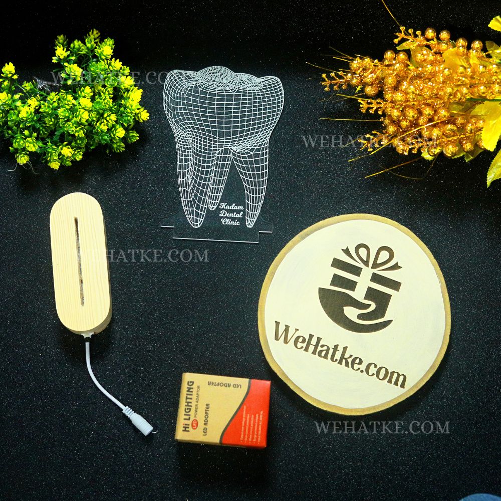 Customized teeth LED lamp with your name