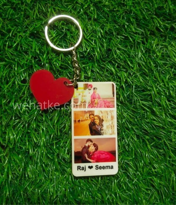 Customized valentine love keychian for couples