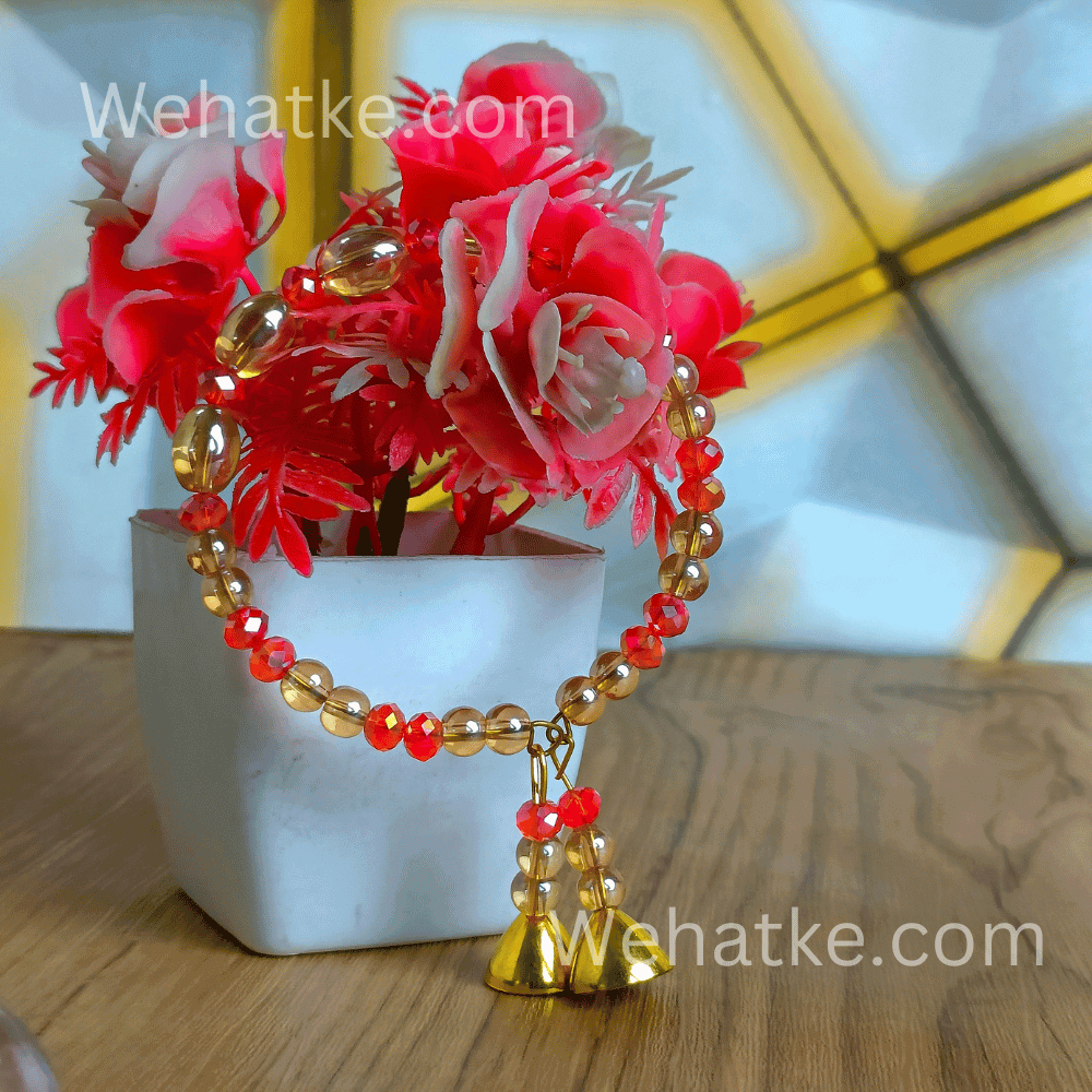 Stylish Dual Crystal Bracelet / Rakhi For Women And Girls