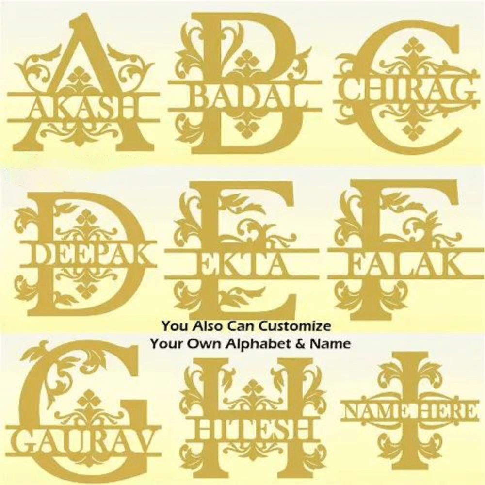 Customized Designer Alphabet Wall Hanging