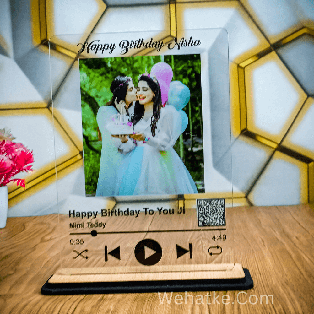 Customized Spotify Plaque With photo And QR With Hidden Message