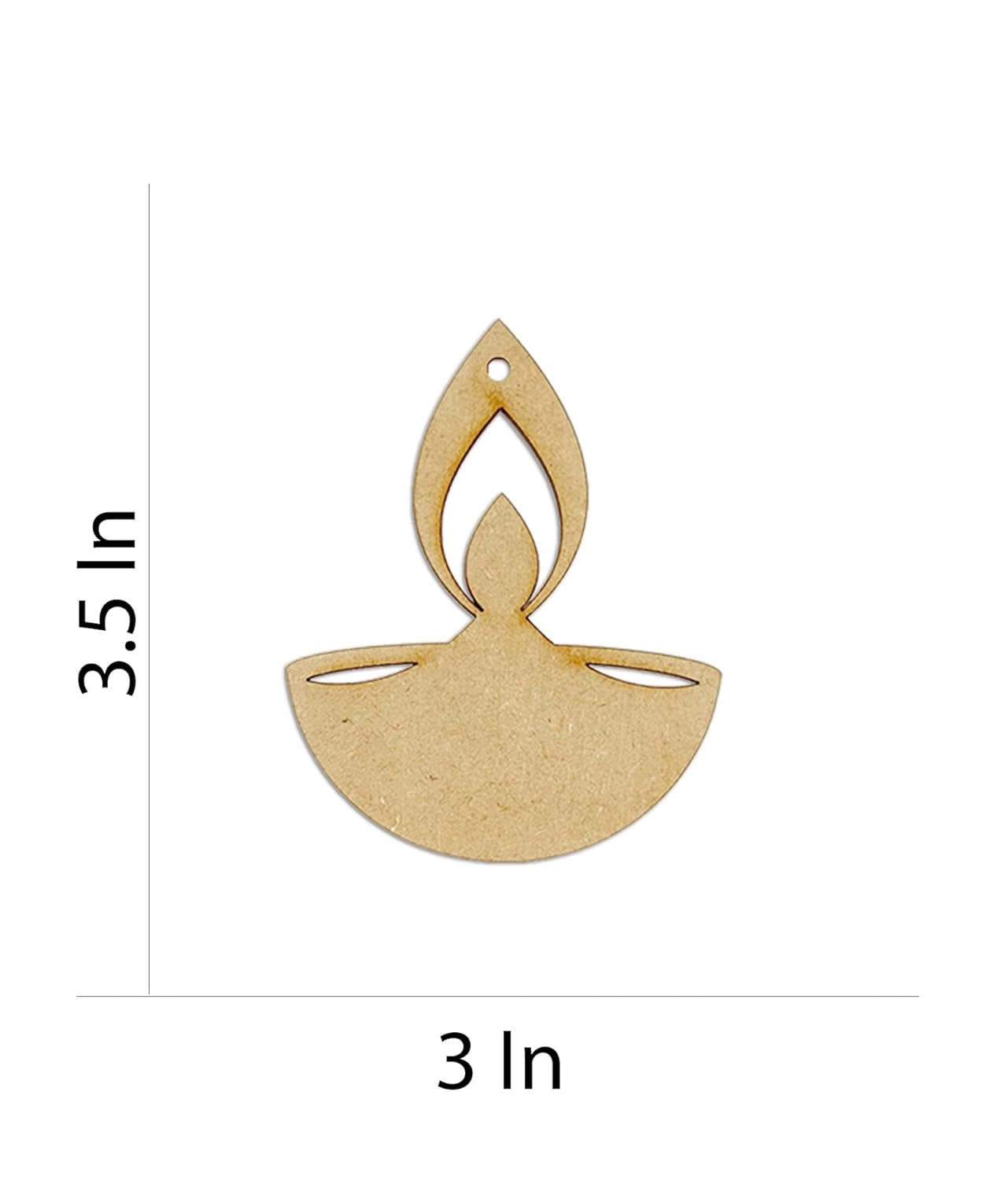 Wooden Diya Cutouts for Diwali