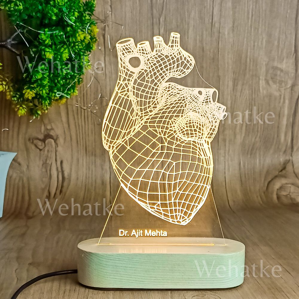 Customized 3D Illusion Lamp for Cardiologist