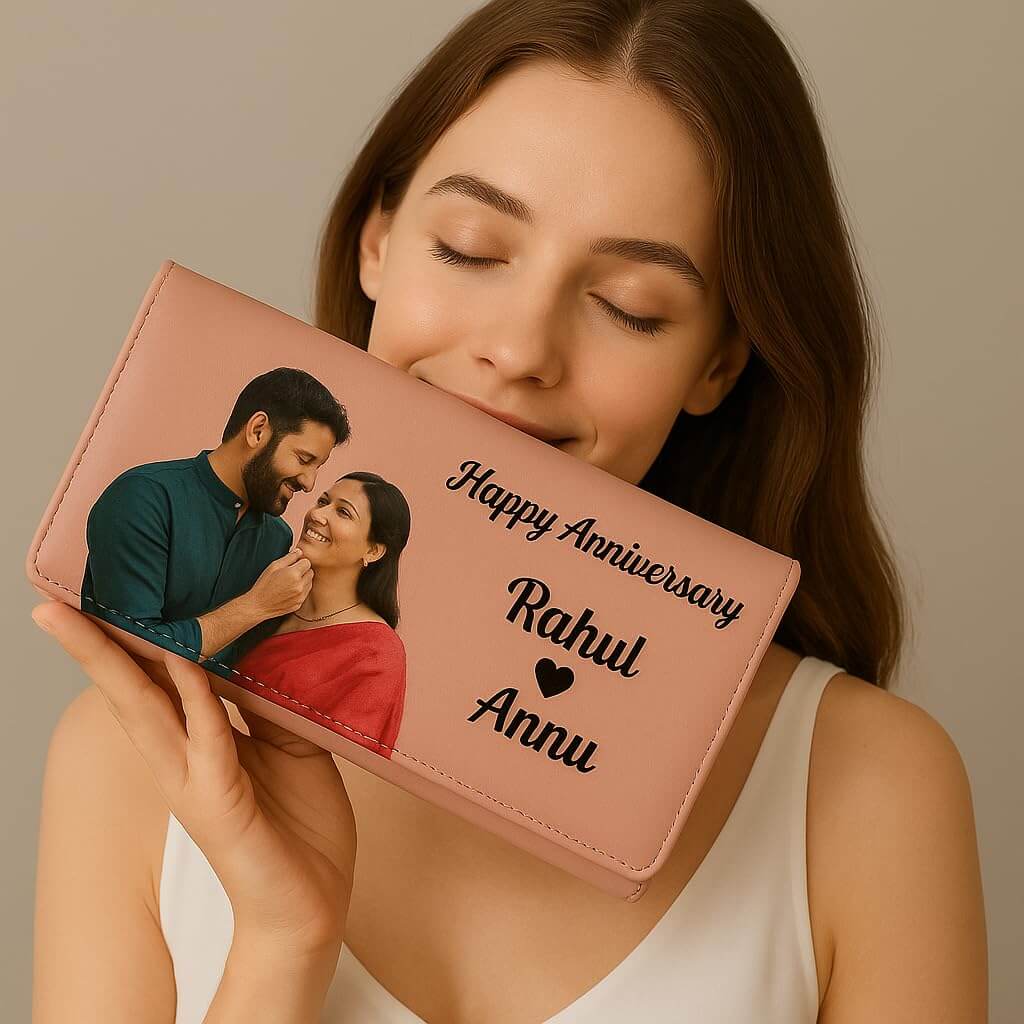 Personalized Anniversary & Wedding Wallet for Women
