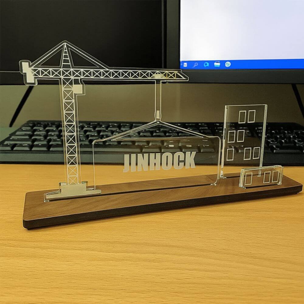 Customized Crane Construction decor for Civil Engineers
