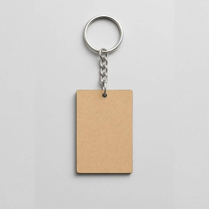 Blank MDF Keychain for Painting, Art & Craft