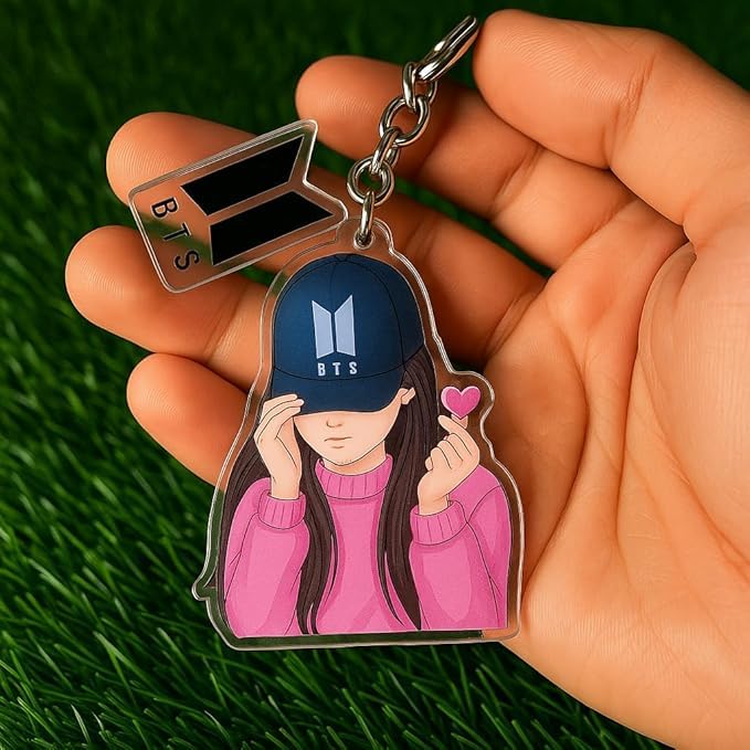 BTS Girl Keychain Set of 2
