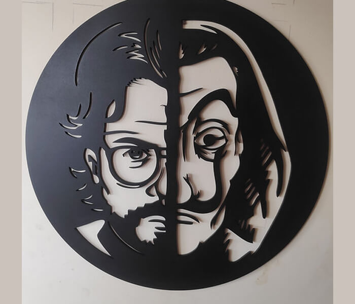 Money Heist Professor Wall Hanging Led Frame