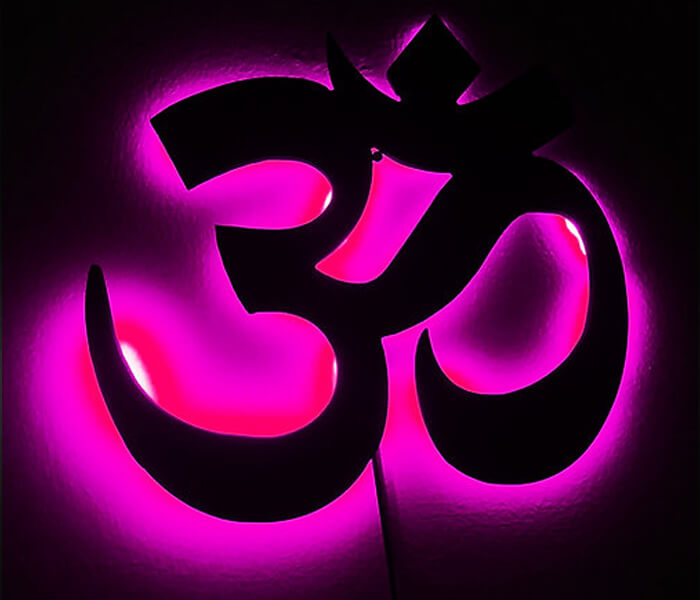 Om Wall Hanging Decorative Led Frame