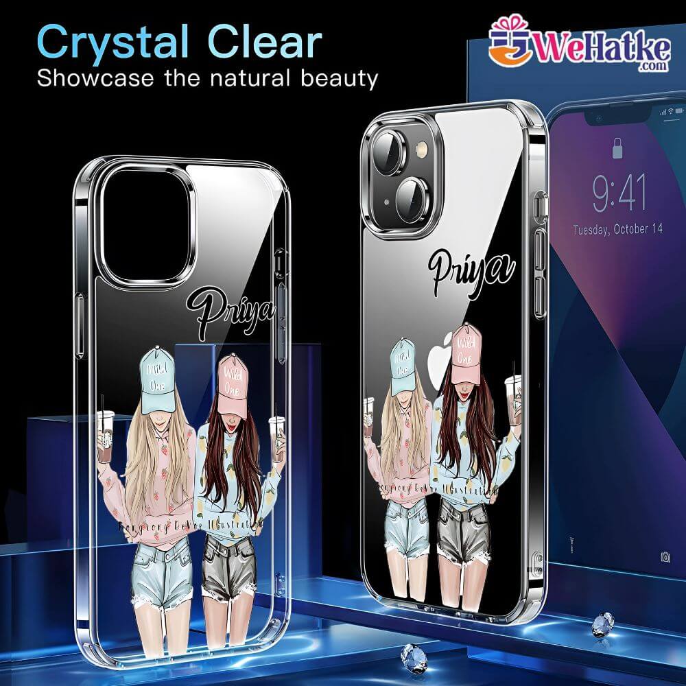 Customized Back Case For Besties With Starbucks Coffee