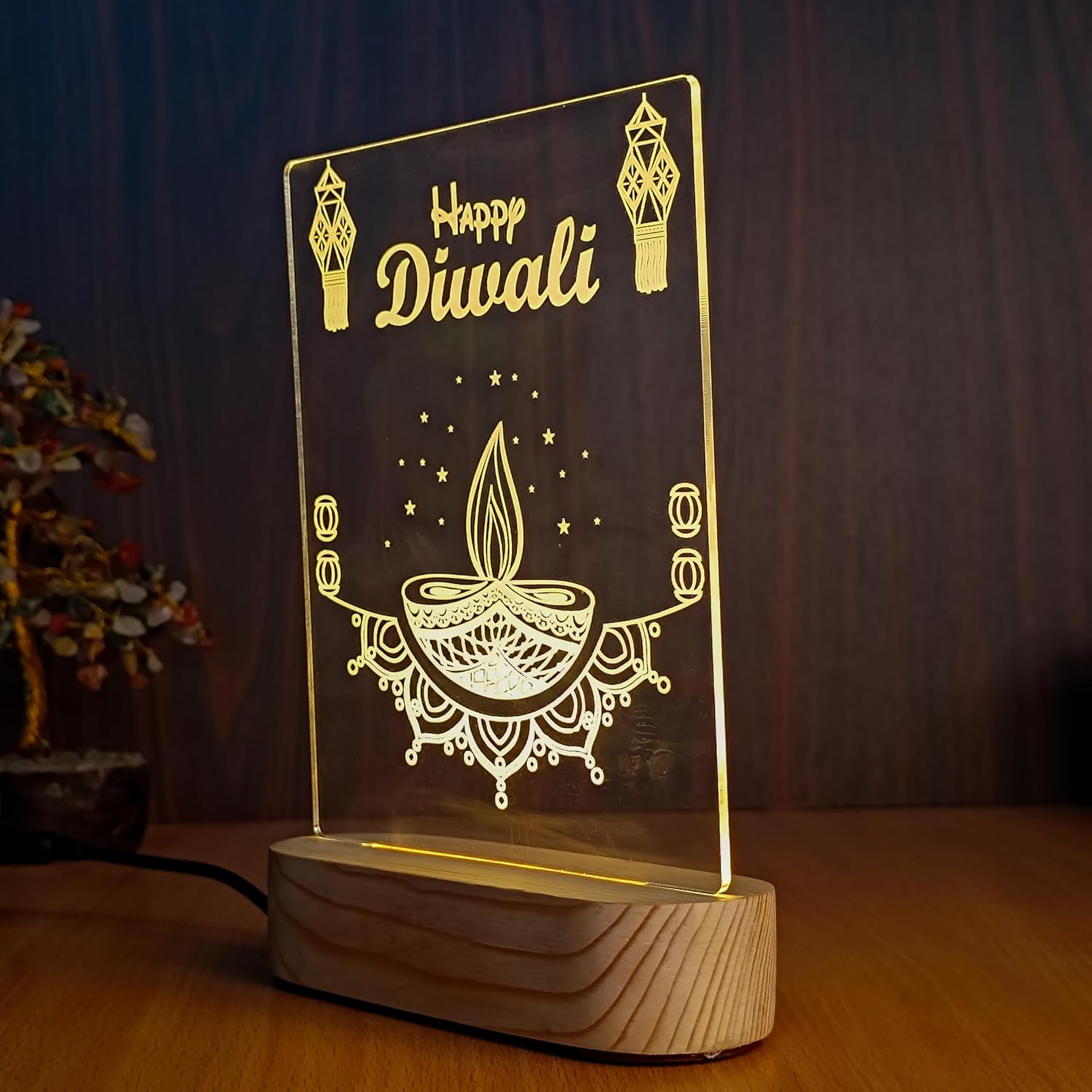 Happy Diwali Diya Lamp