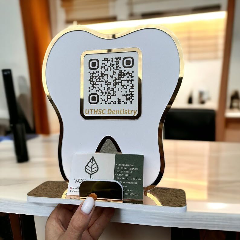 Personalized Dentist Teeth with QR code