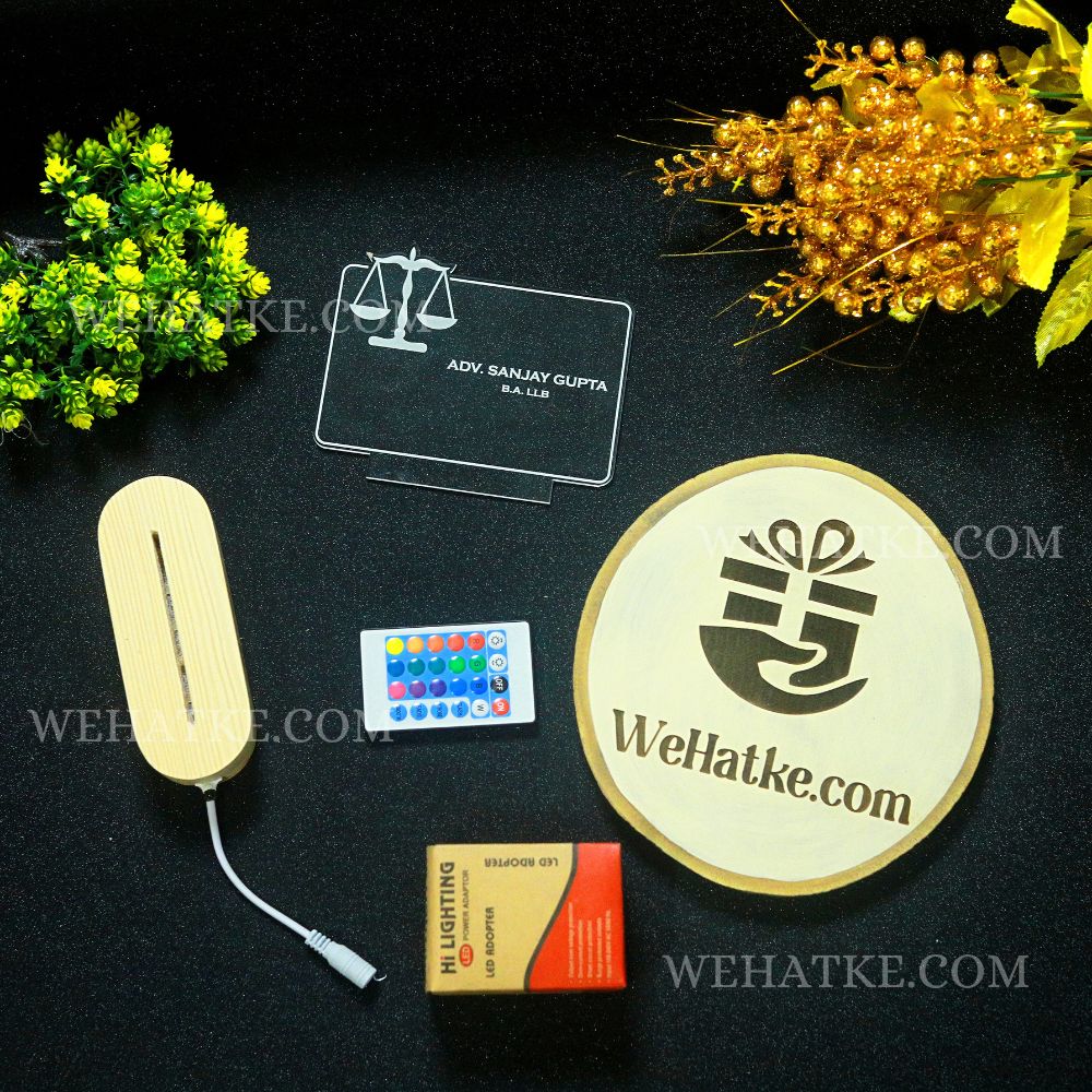 Customized 3D illusion lamp for Lawyers & advocates