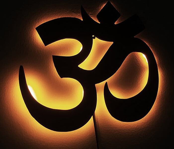 Om Wall Hanging Decorative Led Frame