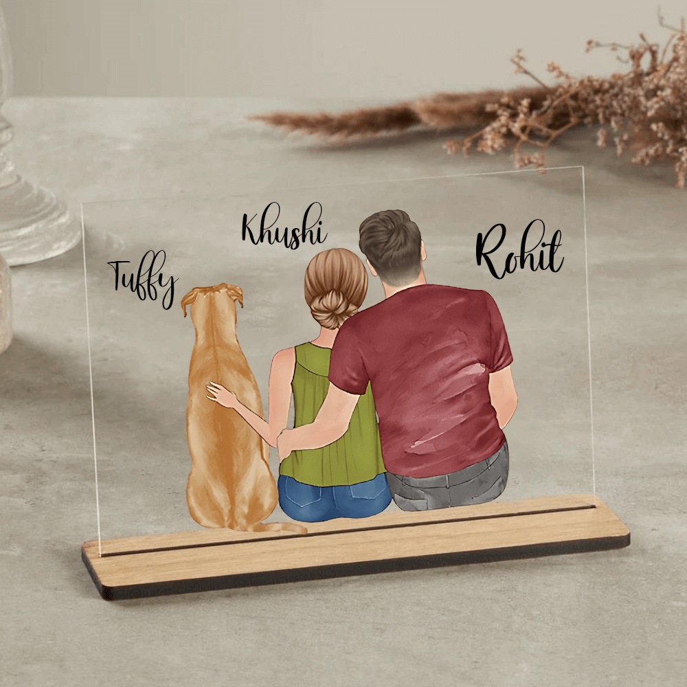 Customized table Top Plaque For Couple