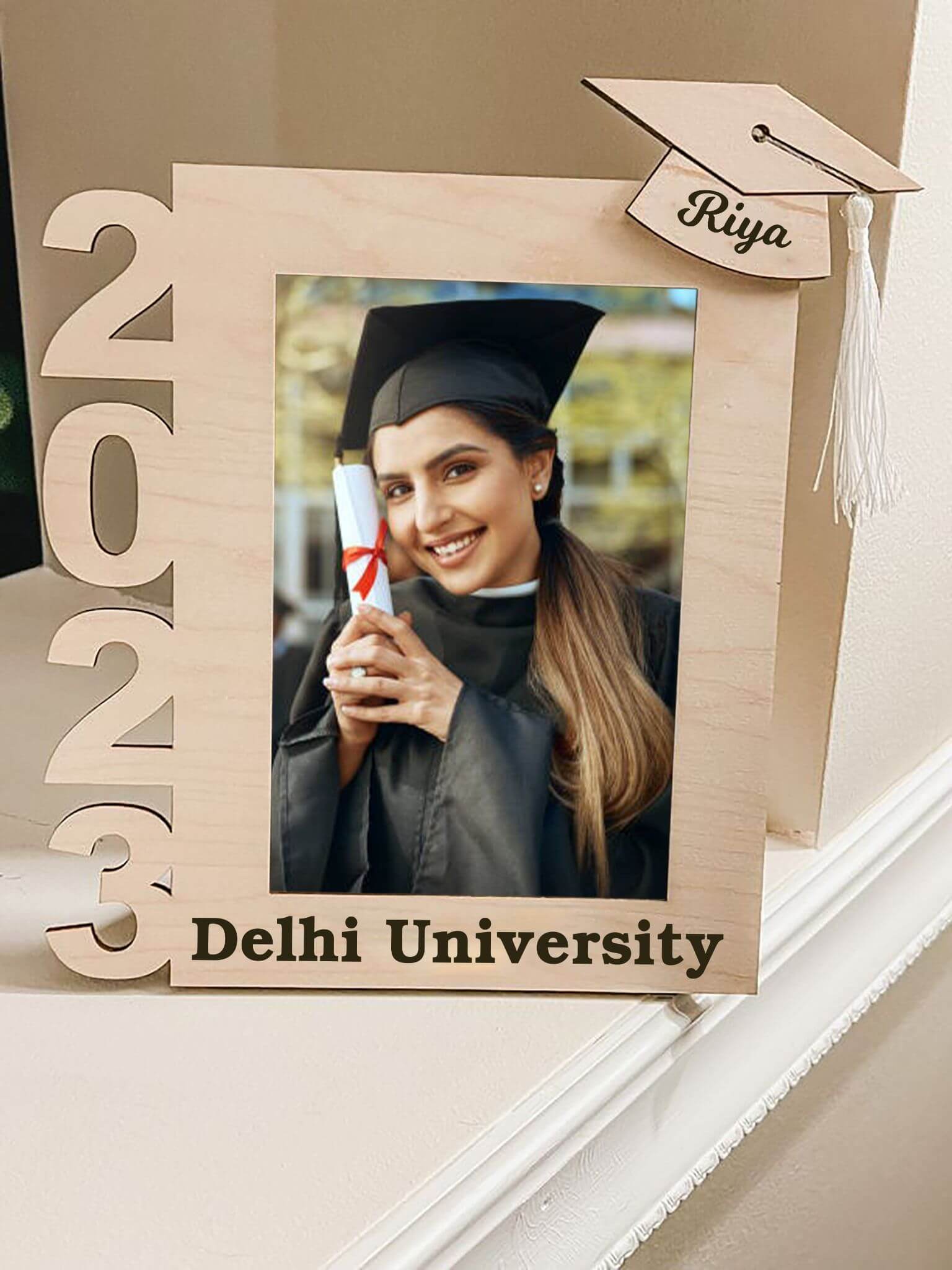 Customized Graduation Table-Top Frame With Photo And Year