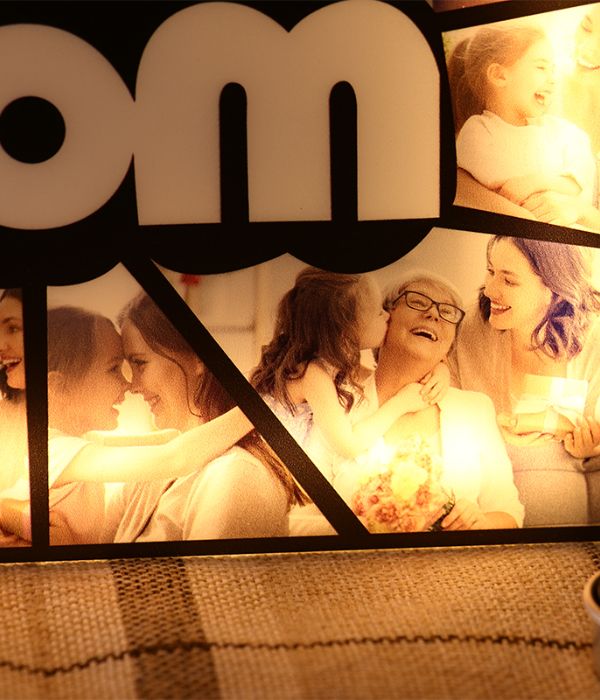 Customized LED mom frame with photo
