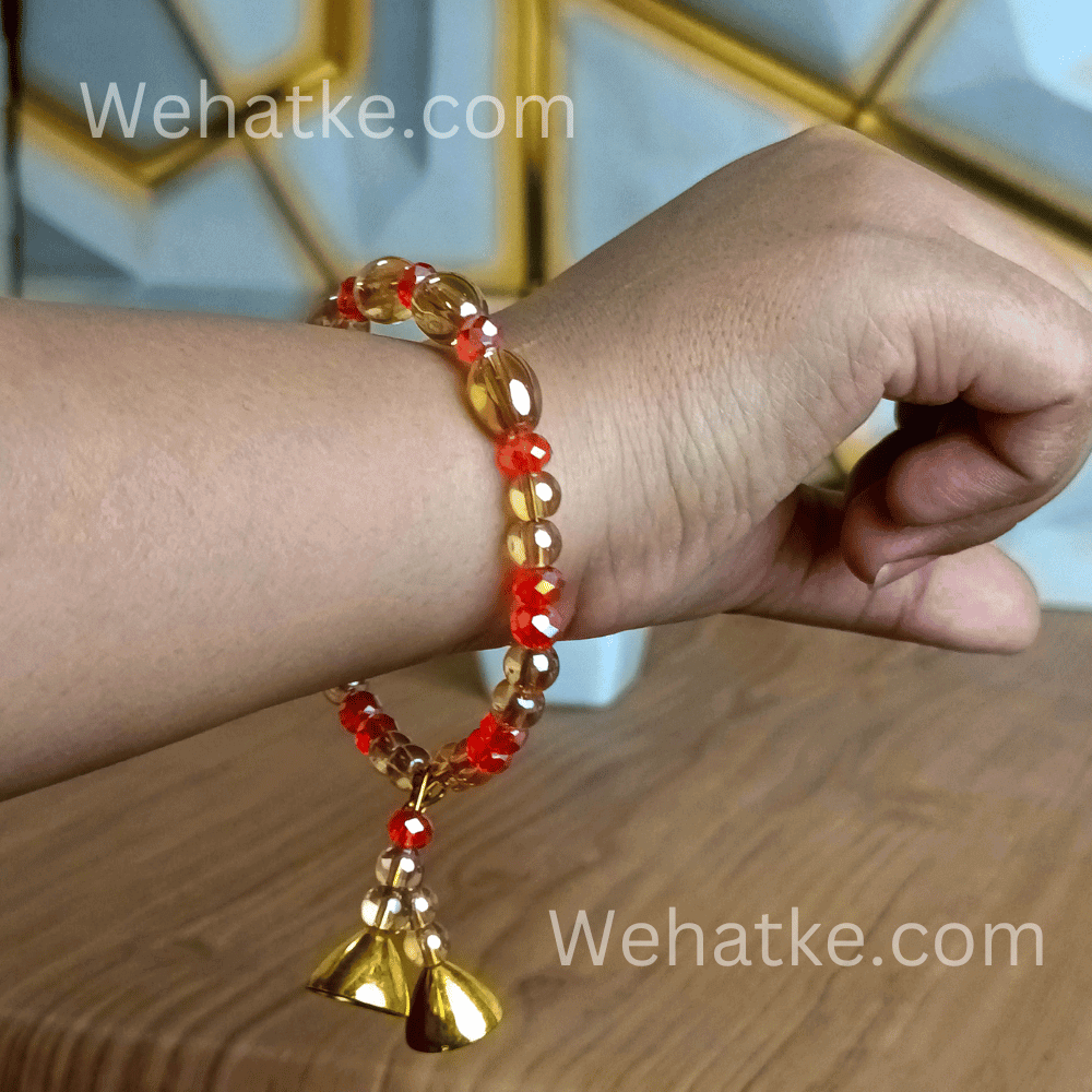 Stylish Dual Crystal Bracelet / Rakhi For Women And Girls