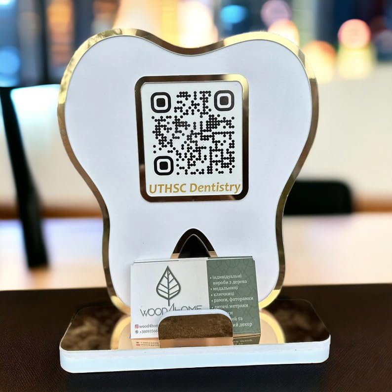 Personalized Dentist Teeth with QR code