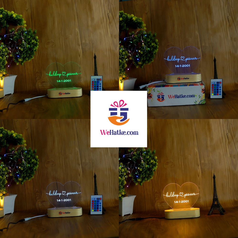 Customized 3D Illusion Lamp With Name