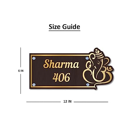 Customized Name Plate With Designer Acrylic Letters For Door