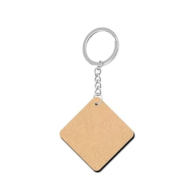 Blank MDF Keychain for Painting, Art & Craft