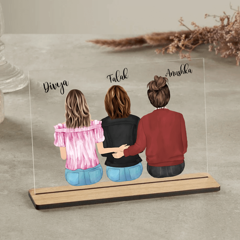 Customized table Top Plaque For Bestie