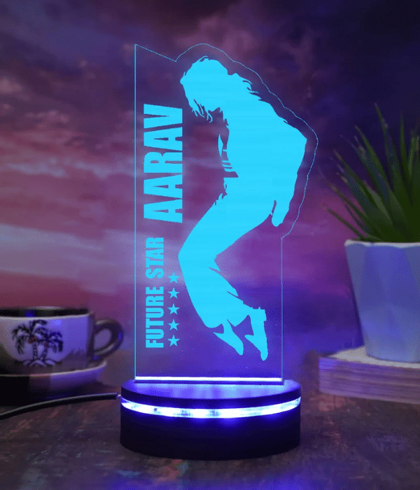 Customized Future Star Night lamp with  michael jackson dance style