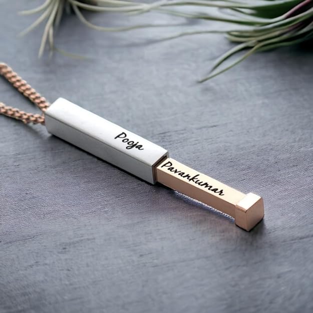 Personalized Name Necklace For Couple