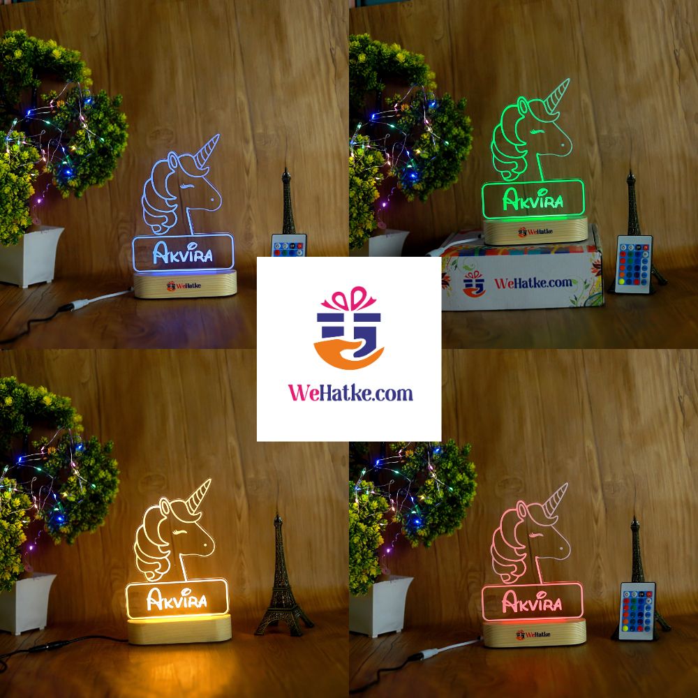 Customized Unicorn night lamp for kids