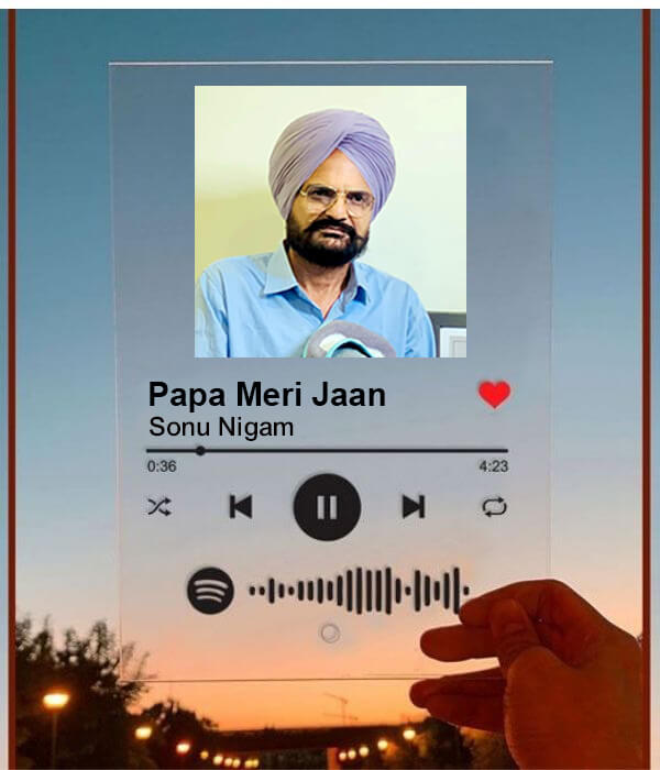 Spotify plaque For Father