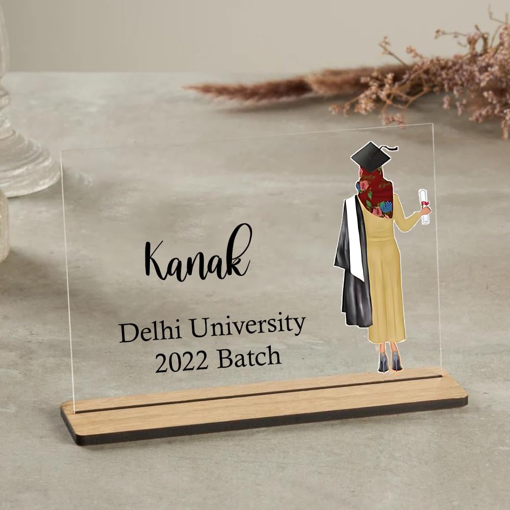Customized Graduation Plaque For Girls