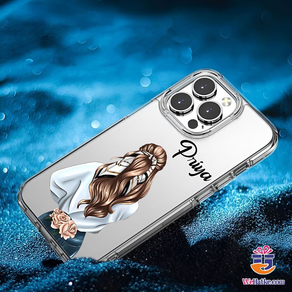 Customized Back Case For Cute Girl With blond Hair