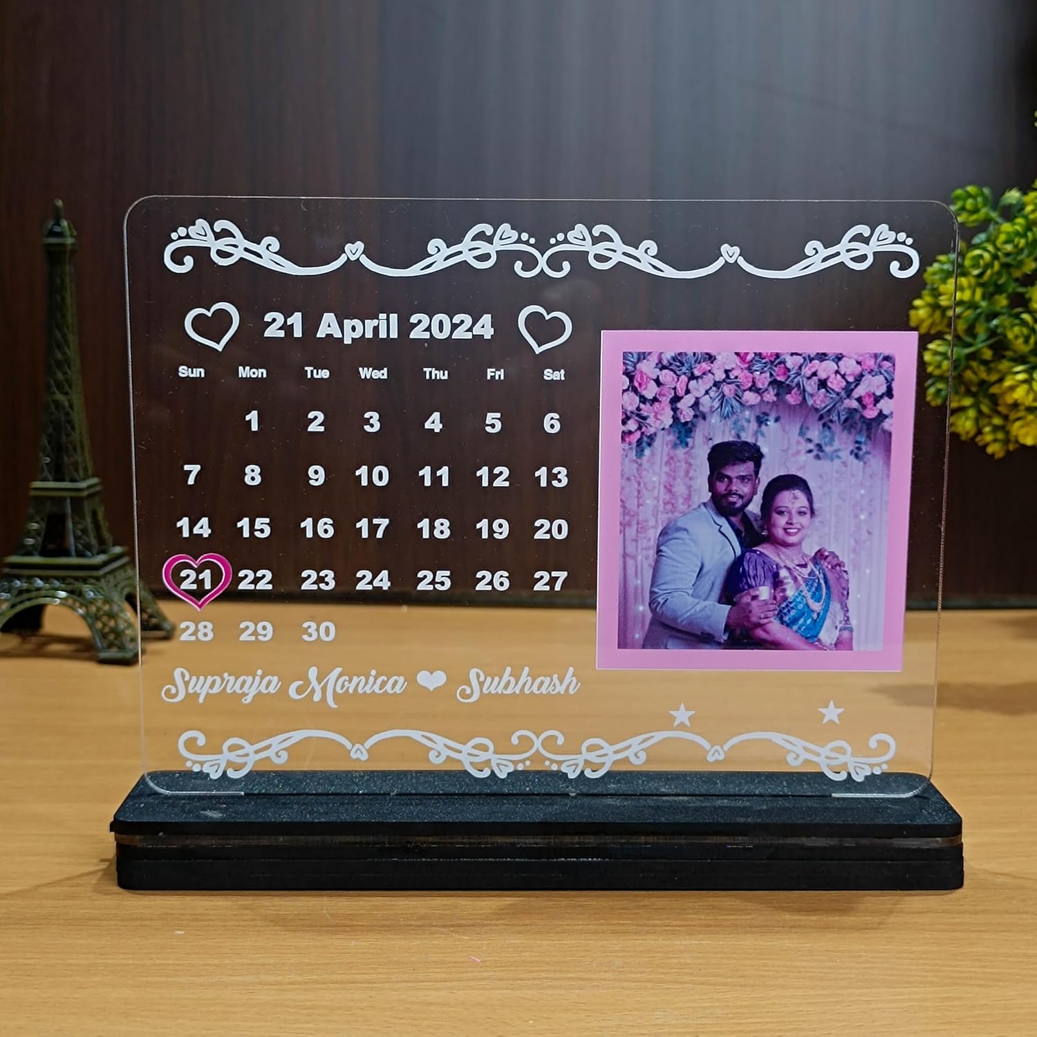 Wedding  Anniversary Calendar With battery & Micro USB Charging