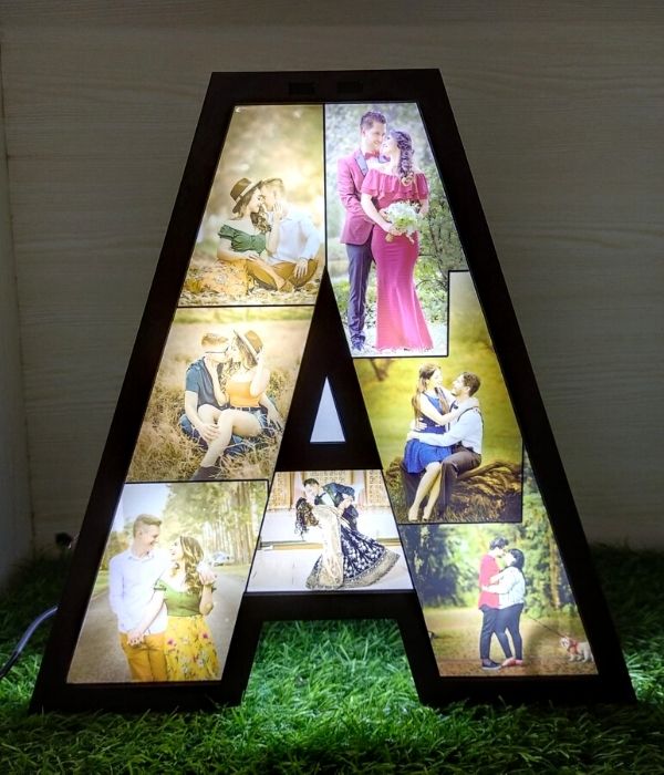 Customized LED frame Alphabet with photo
