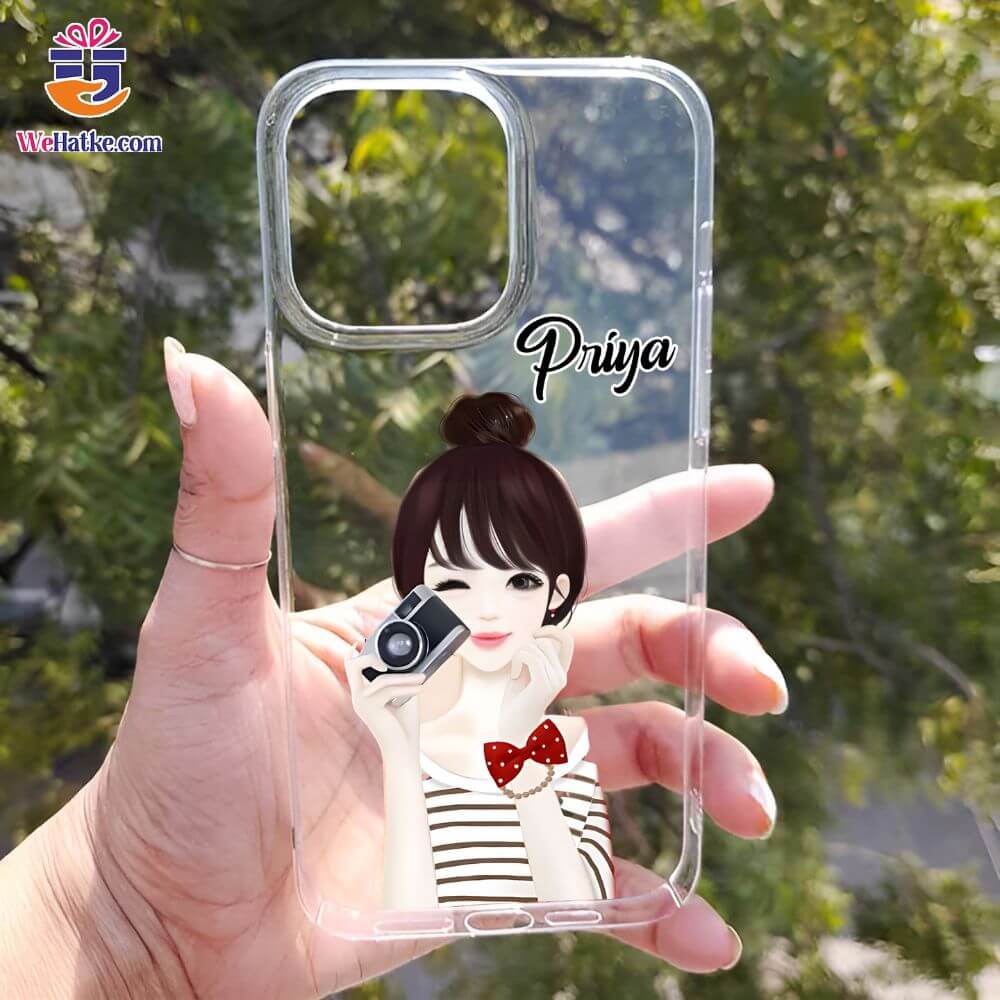 Customized Back Case For Girl With Vintage Camera