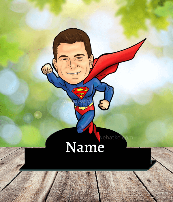 Customized superman caricature