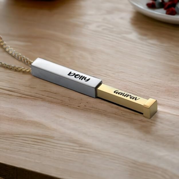 Personalized Name Necklace For Couple