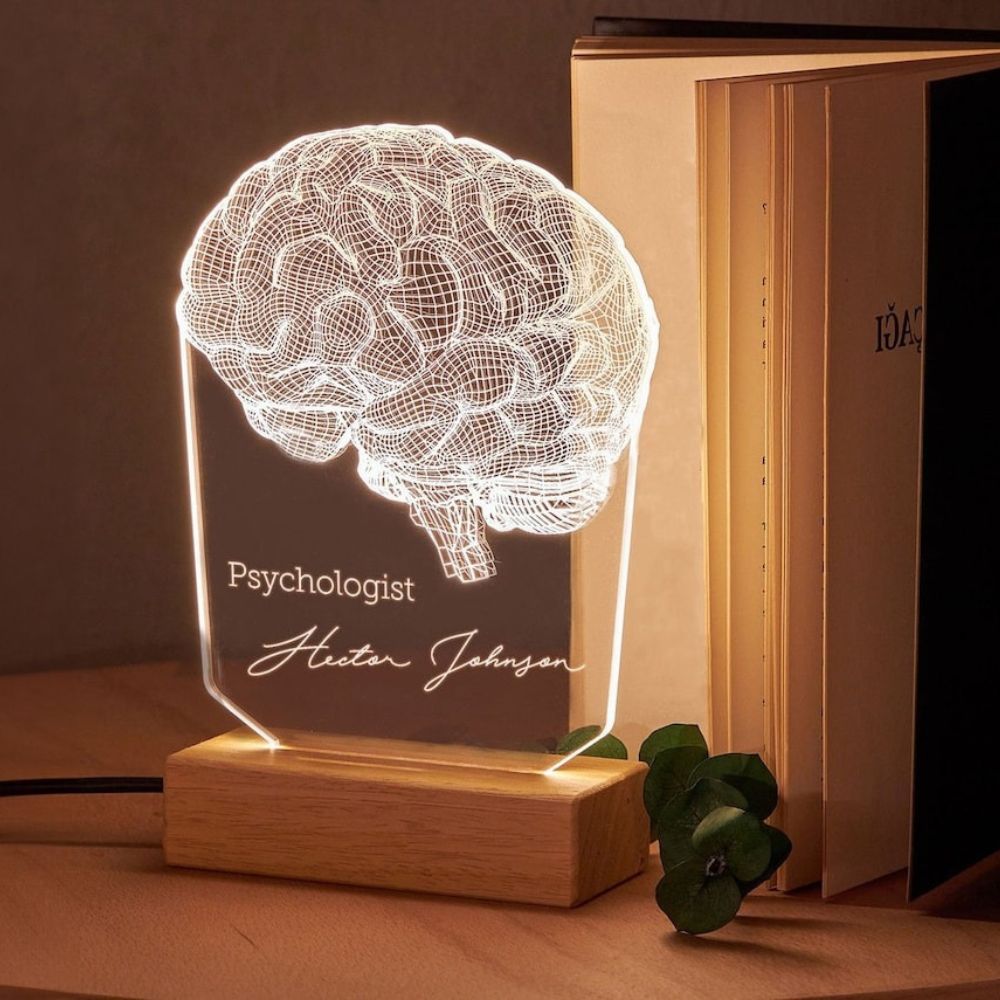 Personalized Desk Lamp for Psychologist or Psychiatrist