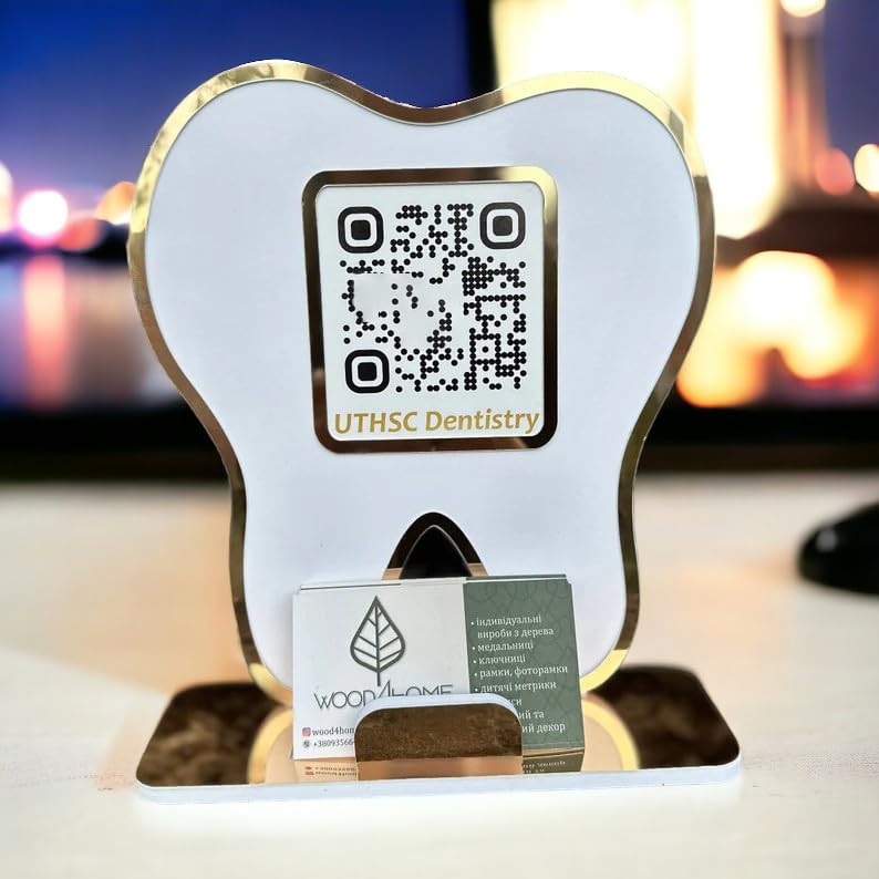 Personalized Dentist Teeth with QR code