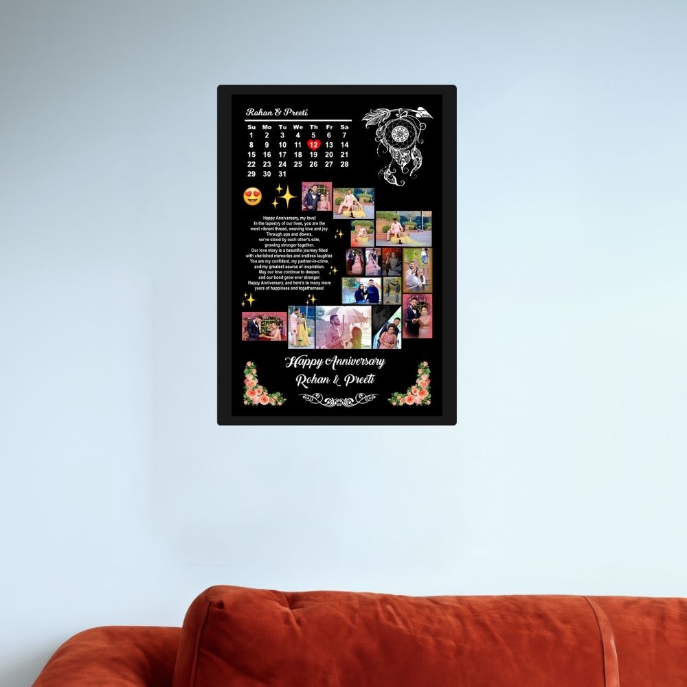 Customized Anniversary UV Print Photo Frame