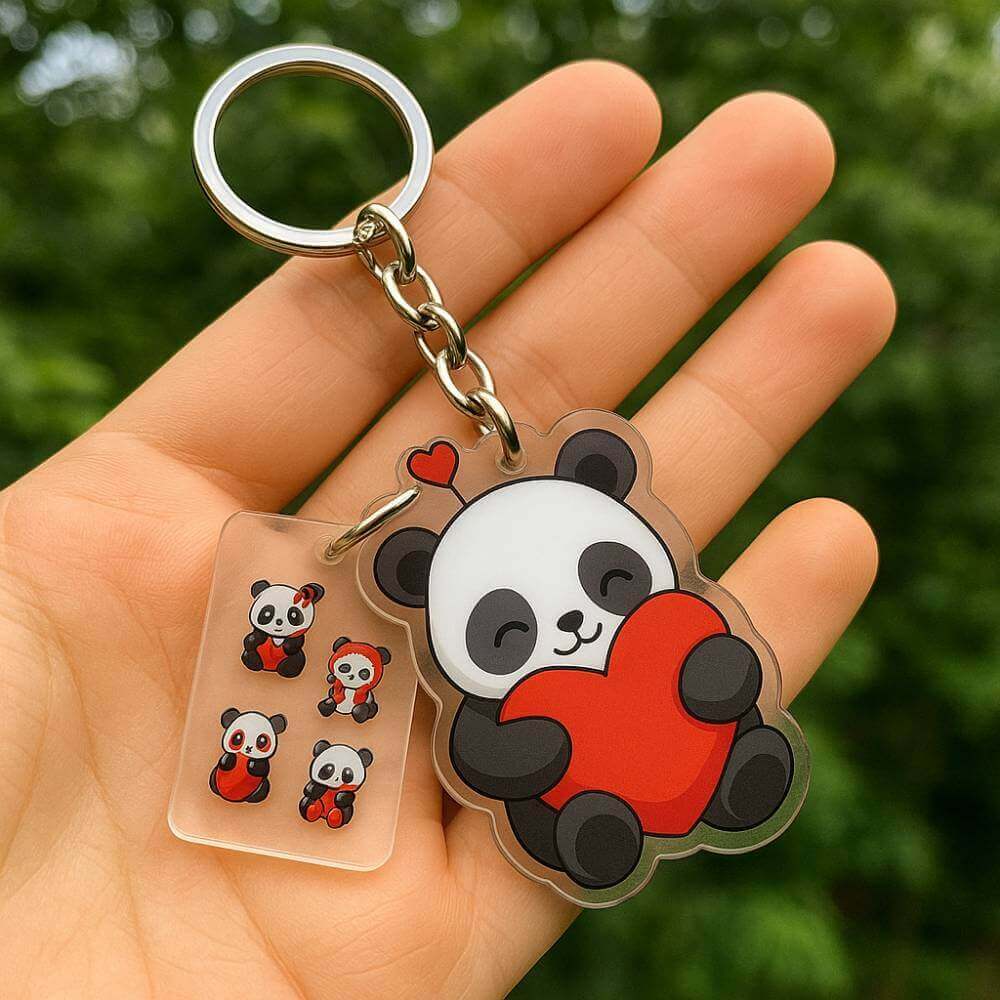 Cute Teddy Bear Combo Keychain For Girls