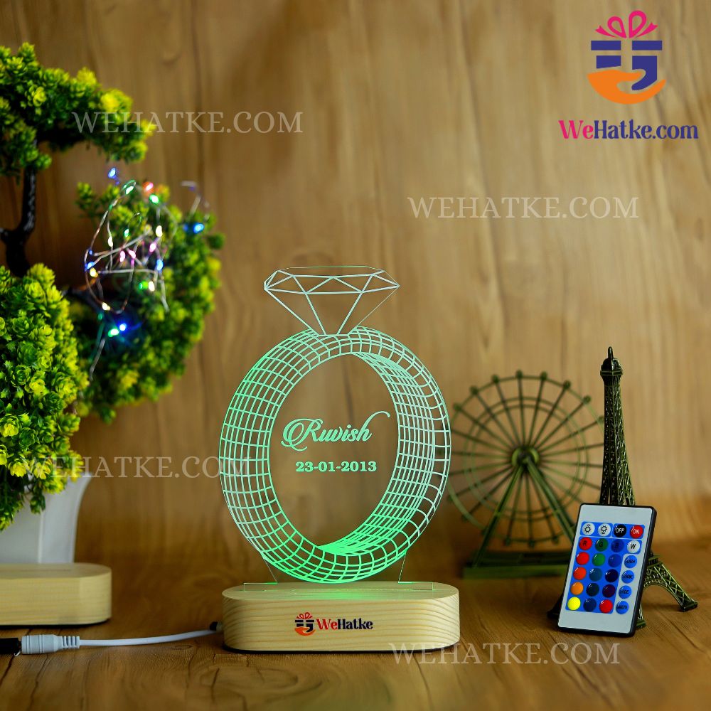 Customized 3D Ring illusion lamp