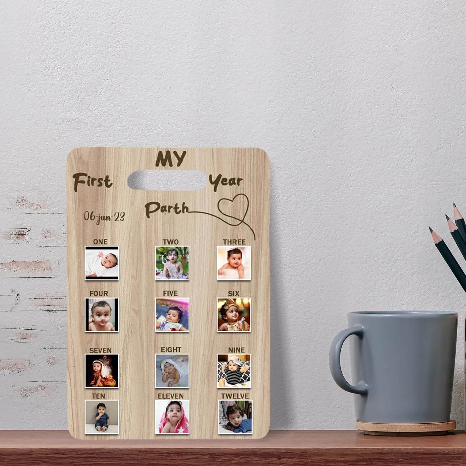Personalized Wooden Photo Board For Kids